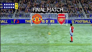 ARSENAL VS MANCHESTER UNITED PENALTY SHOT OUTSAKARASHFORD4ksubscribe 100kviewers100ksubcribers [upl. by Ornas389]