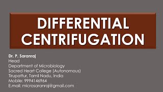 Differential Centrifugation [upl. by Hakvir]