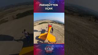 Paraşütten Uçak Yaptı Uçtu shorts staranahaber [upl. by Einnov]