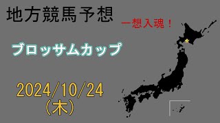 地方競馬予想 20241024 門別12R ブロッサムカップ [upl. by Phina]