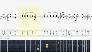 Kiss Rocket Ride GUITAR 1 TAB [upl. by Loftus770]