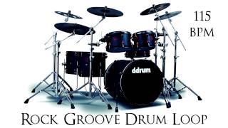 Rock Groove Drum Loop 115 bpm [upl. by Irami]