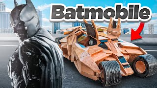 Model Car  Dark Knights Batmans Tumbler Batmobile Out of Wood  Awesome Woodcraft [upl. by Airetnohs]