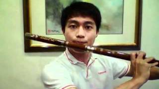 Comparism of Low G Chinese Bamboo Flute Dizi [upl. by Aihsiym]