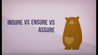 Insure vs Ensure vs Assure  Ginger Software [upl. by Naloc]