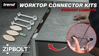 ZIPBOLT Compact Laminate Worktop Connector Kit 1215mm  Trend Zipbolts [upl. by Greeson]