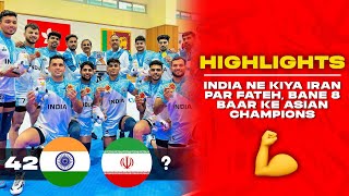 India vs Iran FINAL Highlights  Asian Kabaddi Championship 2023  Kabaddi Highlights [upl. by Ujawernalo280]