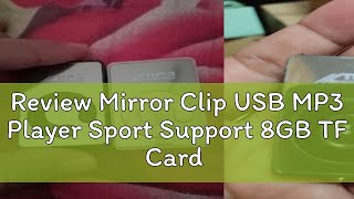 Review Mirror Clip USB MP3 Player Sport Support 8GB TF Card Portable Mini Music Media Player machin [upl. by Emee]