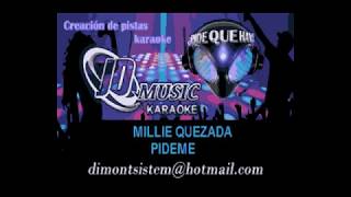 Milly Quezada Pídeme karaoke [upl. by Aspia]