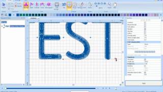 Changing Fill Stitch in BES Embroidery Lettering Software [upl. by Rosse]