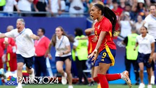 Spain DIGS DEEP in epic comeback to win in PKs against Colombia  Paris Olympics  NBC Sports [upl. by Cousins]