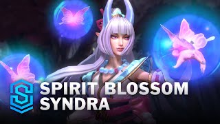 OUTDATED Spirit Blossom Syndra Wild Rift Skin Spotlight [upl. by Yahsat]