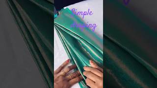 Saree draping easy saree pleats arranging shorts shortvideo [upl. by Rettuc]