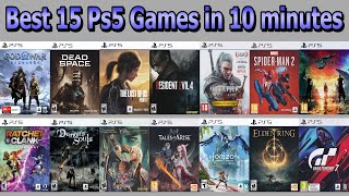 Best 15 PS5 Games in 10 minutes based on metacritic 2024 Playstation 5 [upl. by Leterg74]