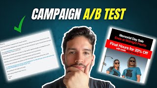 How To AB Test An Email Campaign  Klaviyo Tutorial [upl. by Winchester]