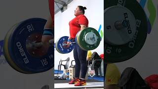 Li Wenwen 🇨🇳 with 220kg  485lbs pulls cleanpull deadlift weightlifting [upl. by Drofyar119]