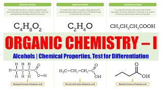 30 Alcohols Chemical Properties Test for Differentiation  Alcohol  Organic Chemistry 01 [upl. by Barrie]