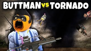 Adventures of Buttman 26 BUTTMAN vs TORNADO Annoying Orange GTA V [upl. by Iahk]