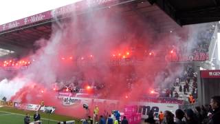 Austria Wien Pyroshow  309 Wiener Derby 060414 [upl. by Bonucci]