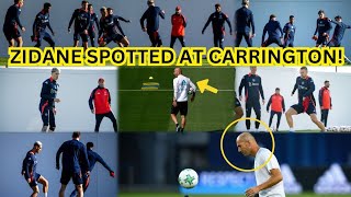 ZINEDINE ZIDANE SPOTTED AT CARRINGTON MAJOR SHAKEUP BEFORE WEST HAM CLASH [upl. by Bible]