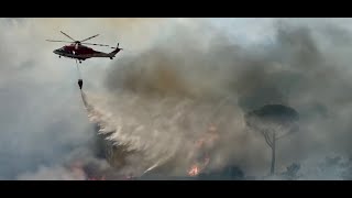 Lultimo incendio di Monte Mario quotvisto da fuoriquot [upl. by Dalton]