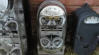 My Watt Hour Meter Collection 1893 to 1940s [upl. by Puiia402]