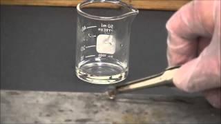 Lithium metal reacts with concentrated hydrochloric acid [upl. by Larrisa]