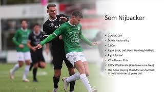 Sem Nijbacker Highlights [upl. by Laurice192]