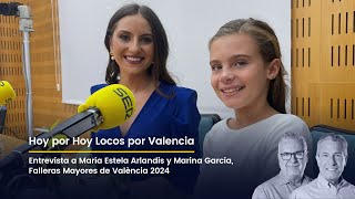 Entrevista a Marina García y María Estela Arlandis Falleras Mayores de València 2024 [upl. by Ominoreg]