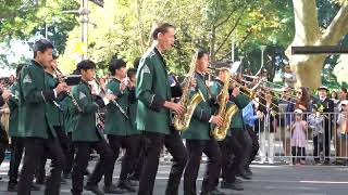 TRINITY GRAMMAR SCHOOL BAND  ANZAC DAY MARCH 2024  SYDNEY  APRIL 25 [upl. by Lotsirb]