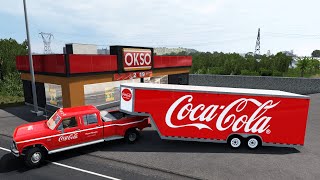 Trabajando para Coca Cola con camioneta y remolque FORD F350 doble rodado [upl. by Ennaehr53]