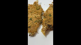 Oven baked breaded sea bream fillet [upl. by Lowney]