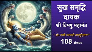 Om Namo Bhagavate Vasudevaya 108 Times  Divine Chanting Meditation Powerful Mantra vishnu mantra [upl. by Mac]