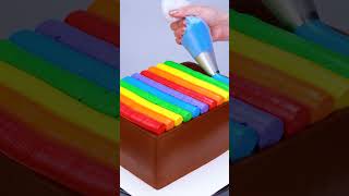 Yummy Rainbow Chocolate Cake Ideas shorts [upl. by Wylma]