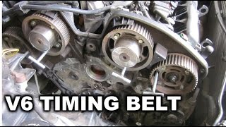 Peugeot 406 V6  Changing Timing Belt [upl. by Juley442]