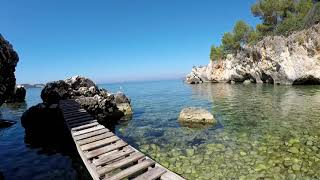 Secluded beach Lassi Argostoli Kefalonia Greece [upl. by Jaenicke]