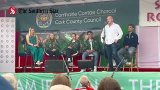 Dave O’Brien sings Dear Old Skibbereen at the Olympic homecoming in Skibbereen for our rowers [upl. by Davison]