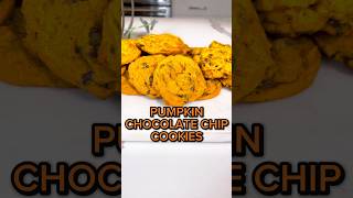 The BEST Pumpkin Chocolate Chip Cookies 🎃 [upl. by Sethrida]