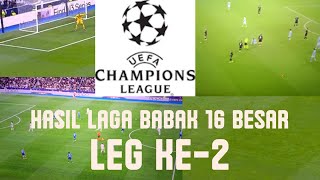 Hasil Liga Champions UEFA Babak 16 Besar Leg2 [upl. by Tucker692]