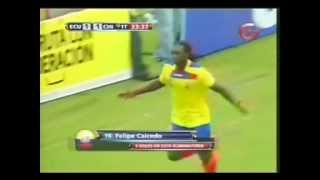 Gol de Felipe Caicedo ante Chile [upl. by Enohpets]