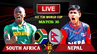 NEPAL VS SOUTH AFRICA ICC T20 WORLD CUP 2024 LIVE SCORES AND COMMENTARY  NEPAL VS SOUTH AFRICA [upl. by Lanam]