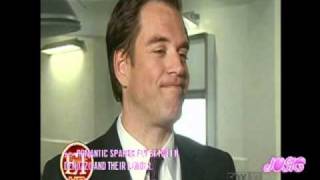 NCIS on ET  Michael Weatherly and Cote de Pablo  CBS [upl. by Notsej]