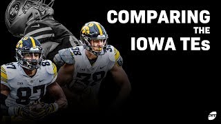 2019 NFL Draft Comparing the Iowa TightEnds  PFF [upl. by Zetrom]