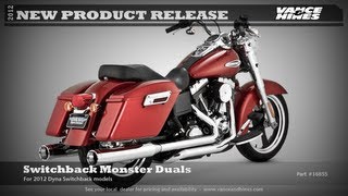 Switchback Monster Duals for 2012 HarleyDavidson Dyna Switchback FLD [upl. by Akinnej]