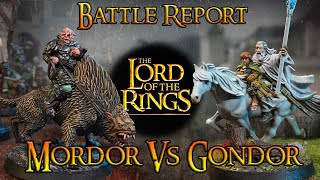 MinasTirith Vs Mordor  Middle Earth SBG Battle Report [upl. by Harmonia]