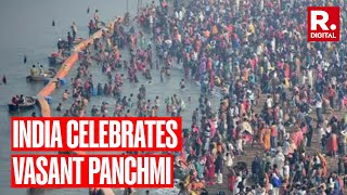 India celebrates Vasant Panchami with devotion [upl. by Anairt]