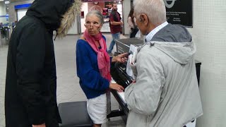 Street Dude Gets Told Off For Bashing The Piano [upl. by Vtarj]