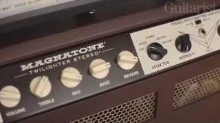 Magnatone Super 59 Stereo Twilighter amp Fano RB6 Thinline review demo [upl. by Enialehs]