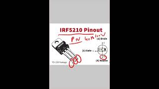 irf5210 mosfet pinoutirf5210 mosfet circuit diagram ytshorts [upl. by Seline]