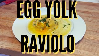 Raviolo al Uovo  Egg Yolk and Ricotta Filled Ravioli [upl. by Nortyad62]